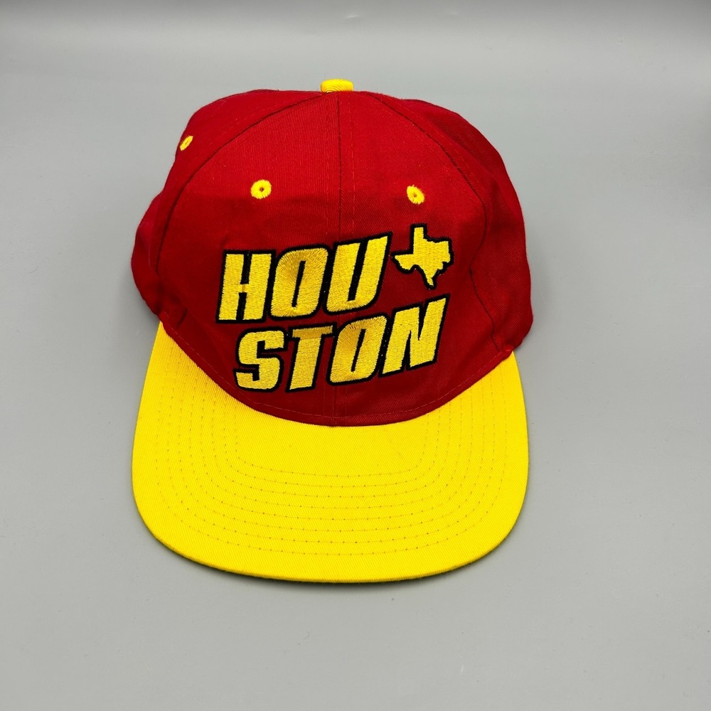 Vintage Houston Rockets Snapback Hat NBA Basketball Red Eclipse NEW